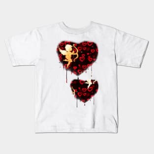 Cupids and Hearts Kids T-Shirt